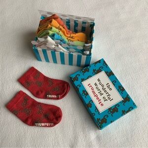 Trumpette 6 Pack of Monkey Pattern Baby Socks